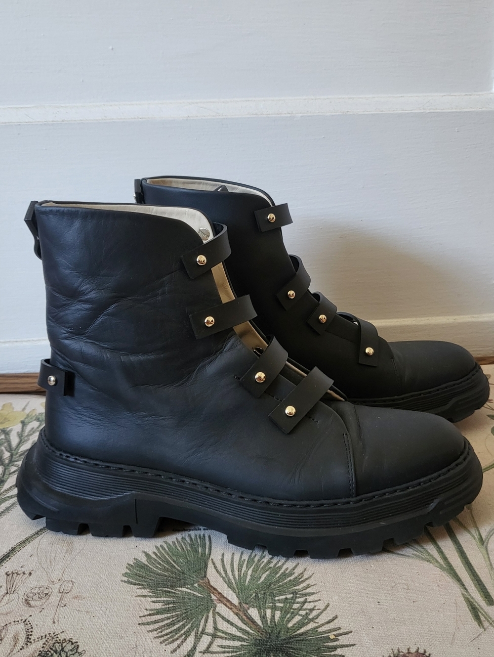 Daniel Essa DNA Boots Onyx Unisex Customizable Snap On Straps EU 38 US 8